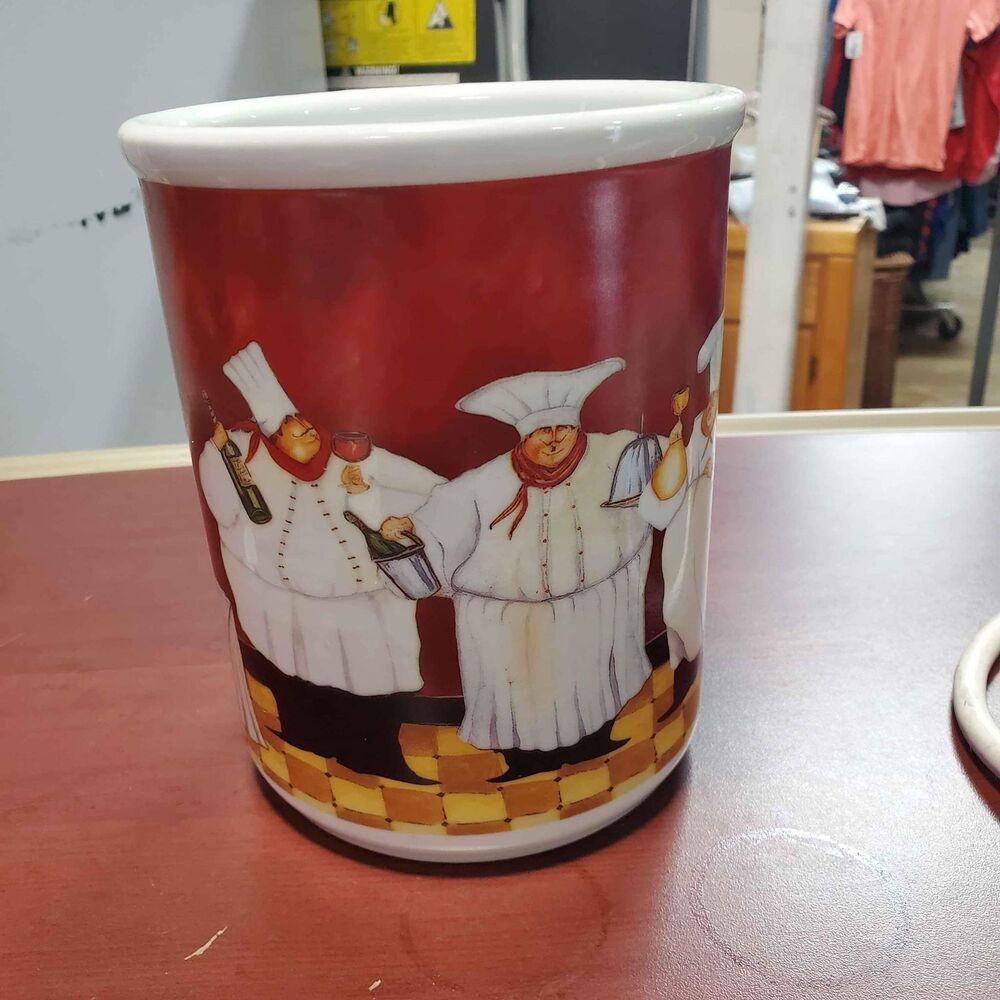 USED LIKE NEW Cypress Kitchen Utensil Holder